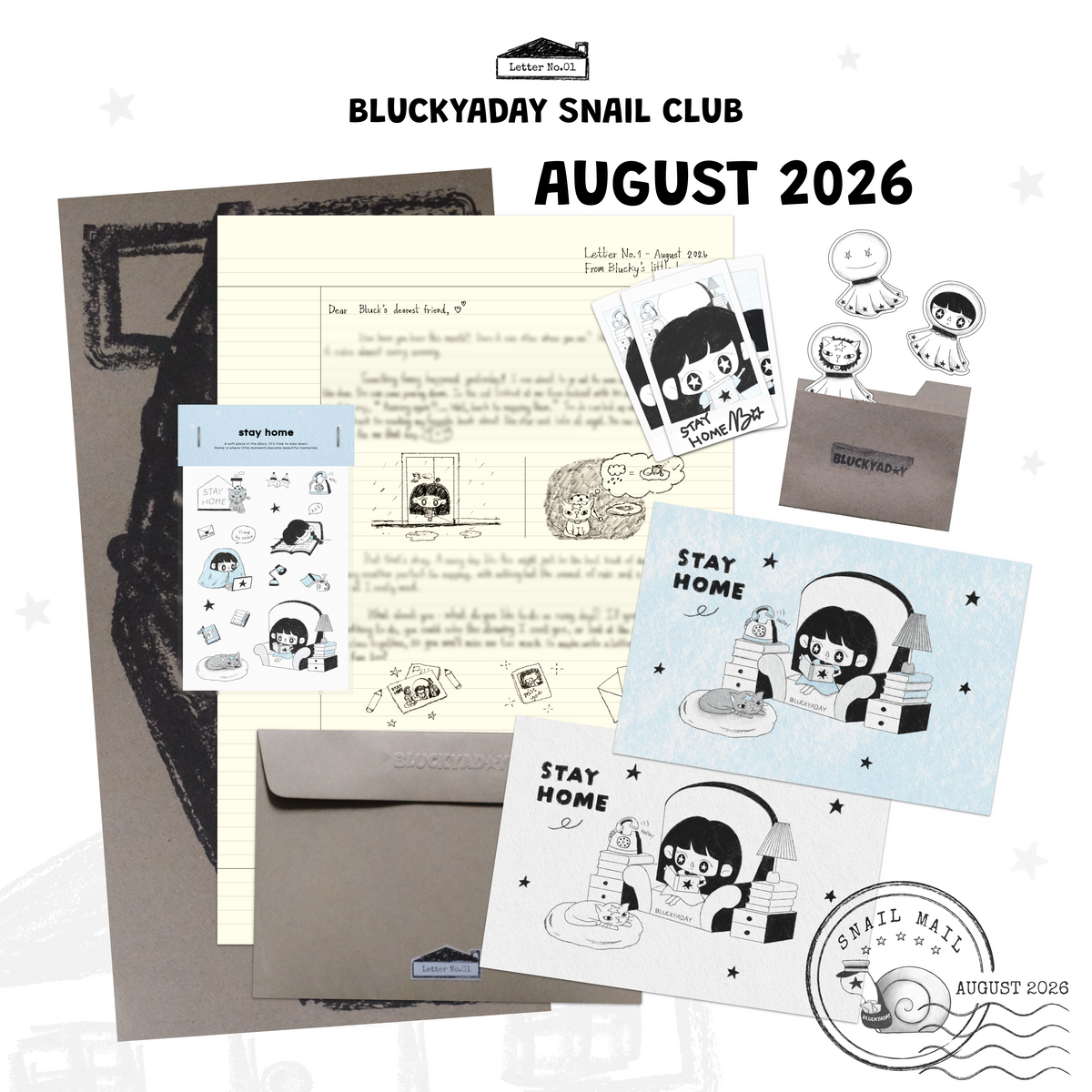 Snail Mail Club — August 2026