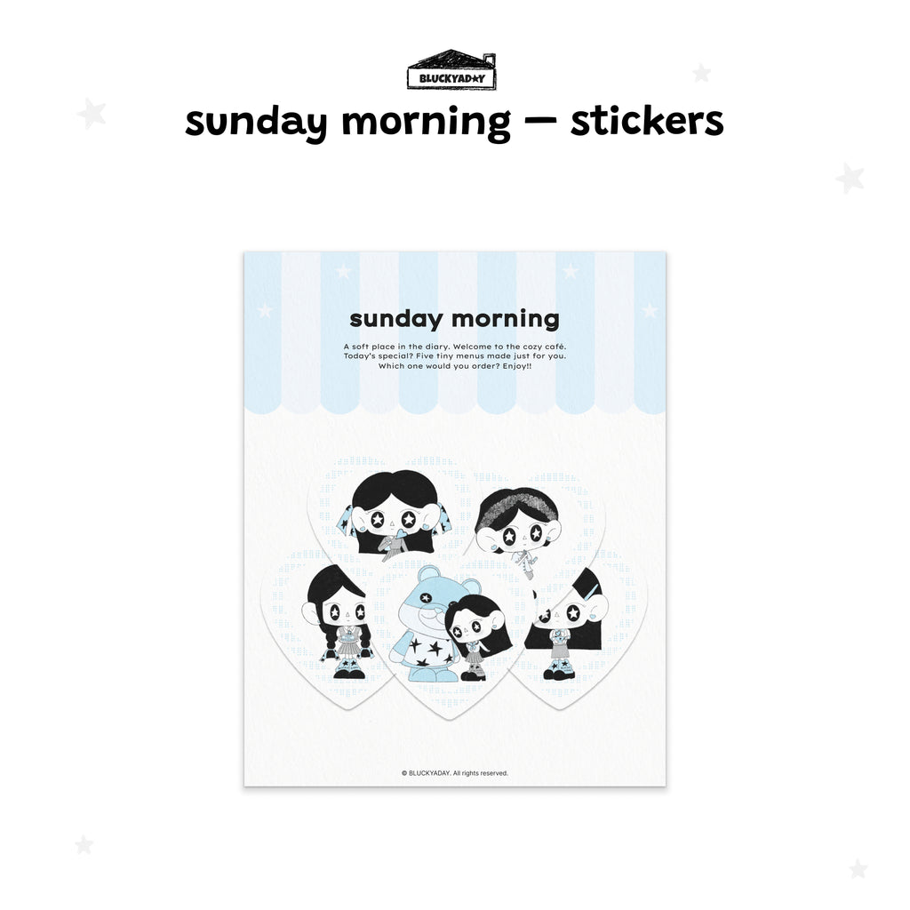 Sunday Morning Sticker Set